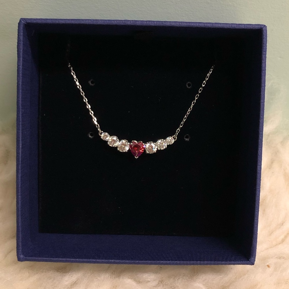 Swarovski | Love Necklace | Rhodium Plated (PM118) - Picture 1 of 4